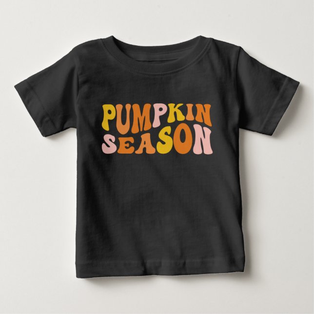 Camiseta Para Bebê Estação Pumpkin (Frente)