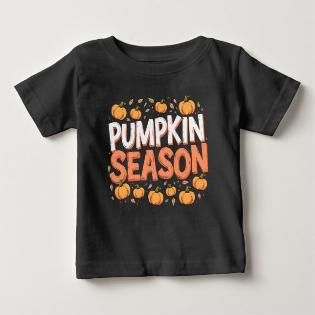 Camiseta Para Bebê Estação Pumpkin (Frente)