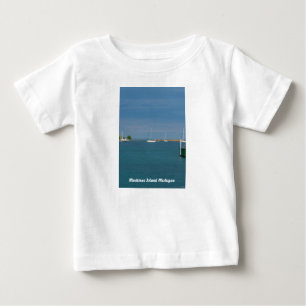 Camiseta Para Bebê Estacionado No Porto De Mackinac