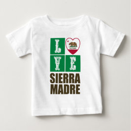 Camiseta Para Bebê Estado da República da Califórnia Sinalizador Hear