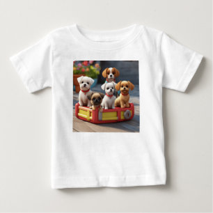 Camiseta Para Bebê Estamos de Olho nos Petiscos