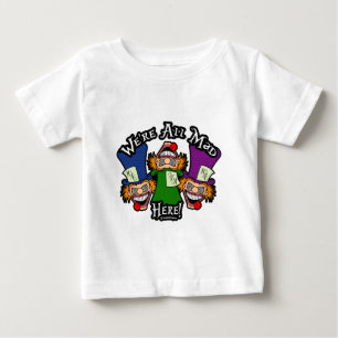 Camiseta Para Bebê Estamos Todos Loucos Aqui! Gráficos Malucos