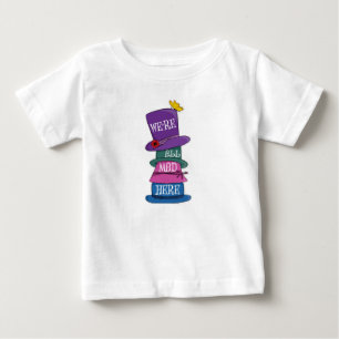 Camiseta Para Bebê Estamos todos loucos por aqui... odiando Alice no