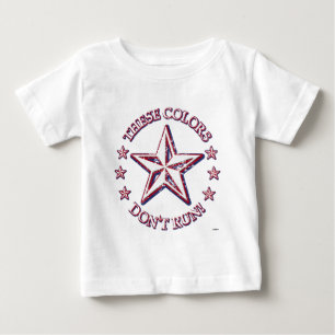 Camiseta Para Bebê Estas cores não funcionam! Estrela