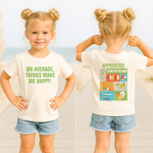 Camiseta Para Bebê Estatística Profissional Personalizada Icônica D