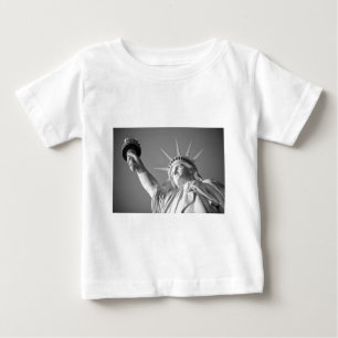 Camiseta Para Bebê Estátua Branca Negra da Liberdade