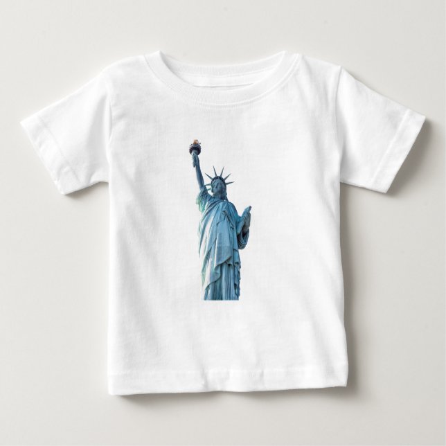 Camiseta Para Bebê Estátua da liberdade (Frente)