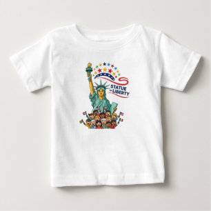CAMISETA PARA BEBÊ ESTATUA DA LIBERDADE