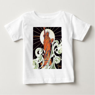 Camiseta Para Bebê Estátua da Liberdade
