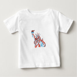 Camiseta Para Bebê Estátua da Liberdade