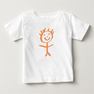 Camiseta Para Bebê estatueta humana
