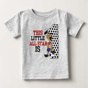 Camiseta Para Bebê Este ALL STAR pequeno é 1 T do ANIVERSÁRIO