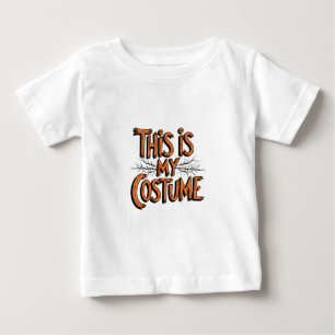 Camiseta Para Bebê Este é o meu disfarce de Halloween