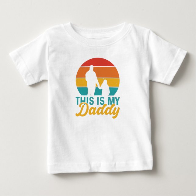 Camiseta Para Bebê Este é o meu Pai (Frente)