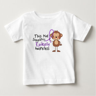 Camiseta Para Bebê Este miúdo apoia a consciência da epilepsia