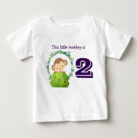 Este Pequeno Macaco Cute Safari Aniversário