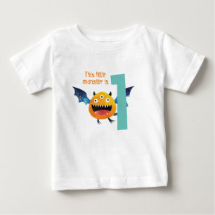 Camiseta Para Bebê Este pequeno monstro é Um Bebê T-Shirt