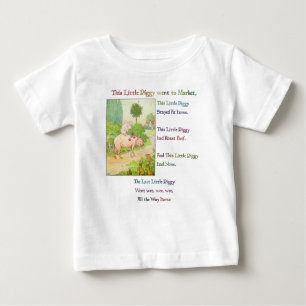 Camiseta Para Bebê ESTE PEQUENO PIGY - Rhymes para crianças