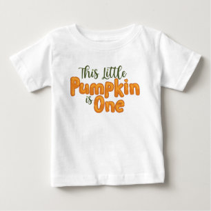 Camiseta Para Bebê Este pequeno Pumpkin é um