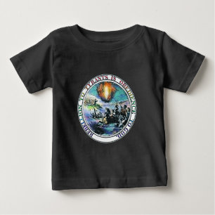 Camiseta Para Bebê Esteira rolante do bebê da rebelião