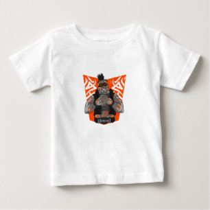 Camiseta Para Bebê estética gótica sombria streetwear estilo de tatua