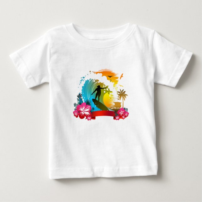 Camiseta Para Bebê Esticar O Lado (Frente)