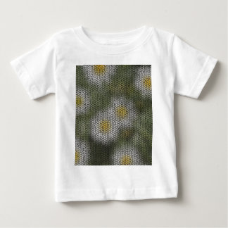 Camiseta Para Bebê Estilo artístico moderno da Daisies