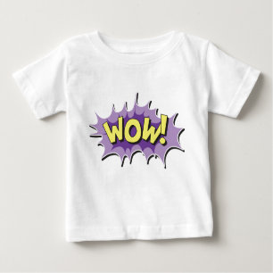 Camiseta Para Bebê Estilo cómico wow do pop art