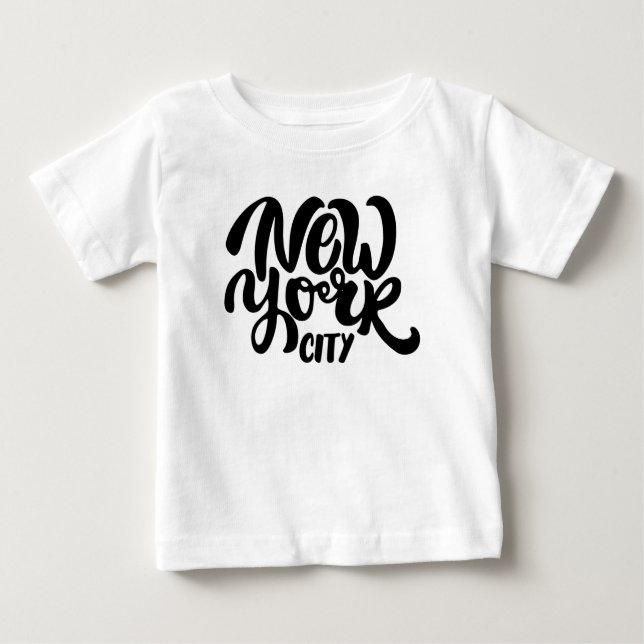 Camiseta Para Bebê Estilo da Nova Iorque (Frente)