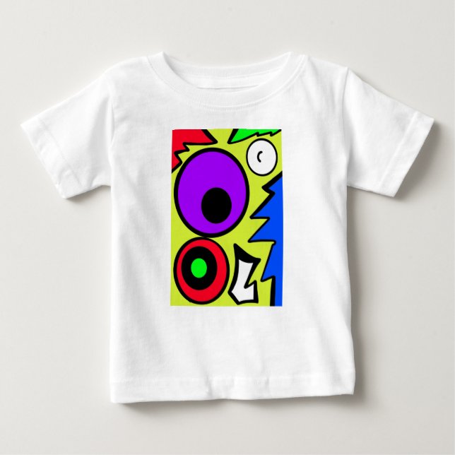 Camiseta Para Bebê estilo de arte bebê (Frente)