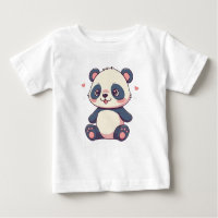 Estilo de desenho animado bonito kawaii baby panda