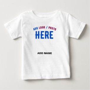 CAMISETA PARA BEBÊ ESTILO MODERNO PERSONALIZÁVEL BRANCO VERIFICADO MA