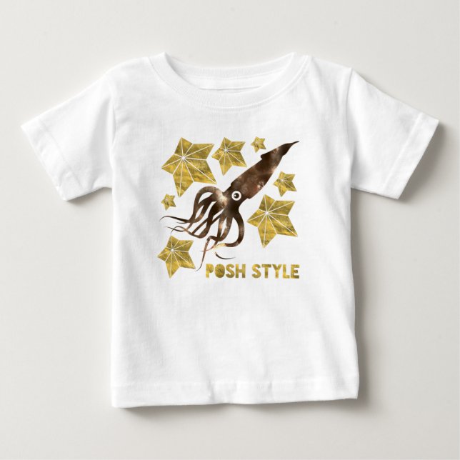 Camiseta Para Bebê estilo sofisticado (Frente)