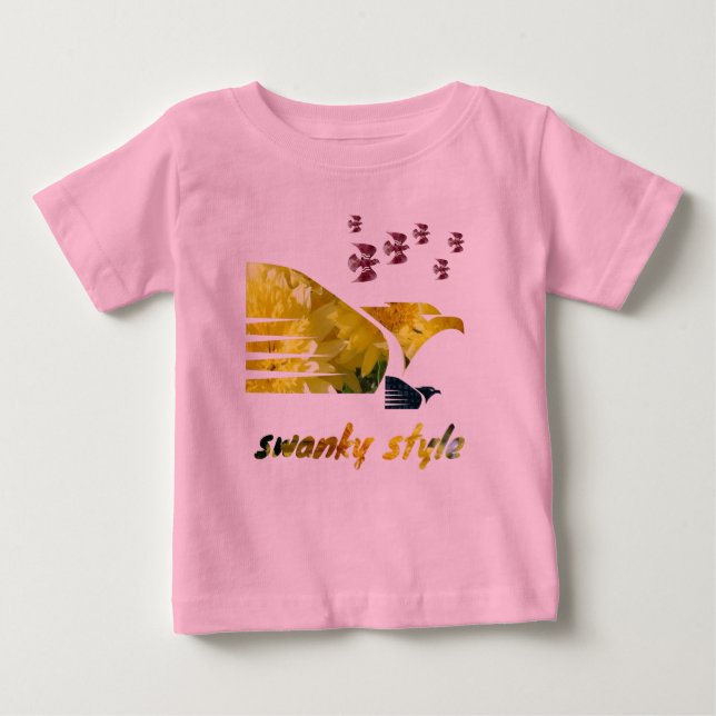 Camiseta Para Bebê estilo sujo (Frente)