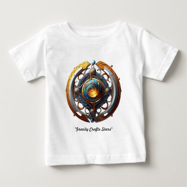 Camiseta Para Bebê "Estipula da gravidade" (Frente)