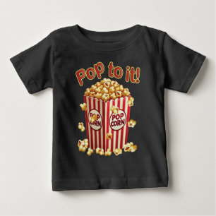 Camiseta Para Bebê Estique-se com Estilo - "Pop a ele!"