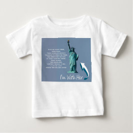 Camiseta Para Bebê Estou com ela!