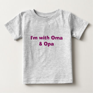 Camiseta Para Bebê Estou com Oma e Opa