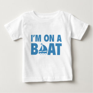 Camiseta Para Bebê Estou Em Um Barco