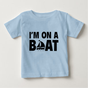 Camiseta Para Bebê Estou num barco