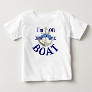 Camiseta Para Bebê Estou num cruzeiro de férias de bebês do Boat