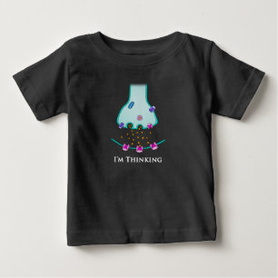 Camiseta Para Bebê Estou Pensando Neurônio Sinapse