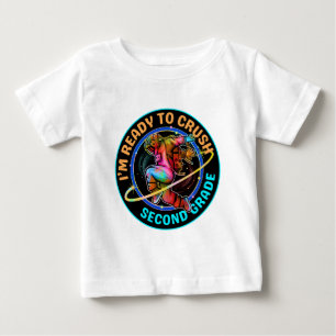 Camiseta Para Bebê Estou pronto para arrasar o segundo ano