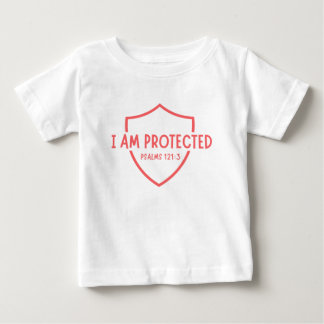 Camiseta Para Bebê Estou Protegido