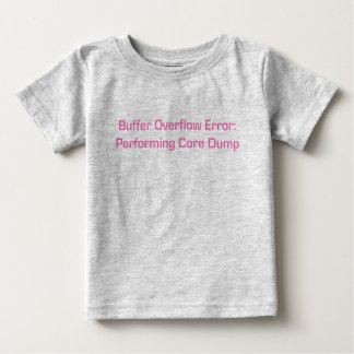 Camiseta Para Bebê Estouro de Buffer - Rosa