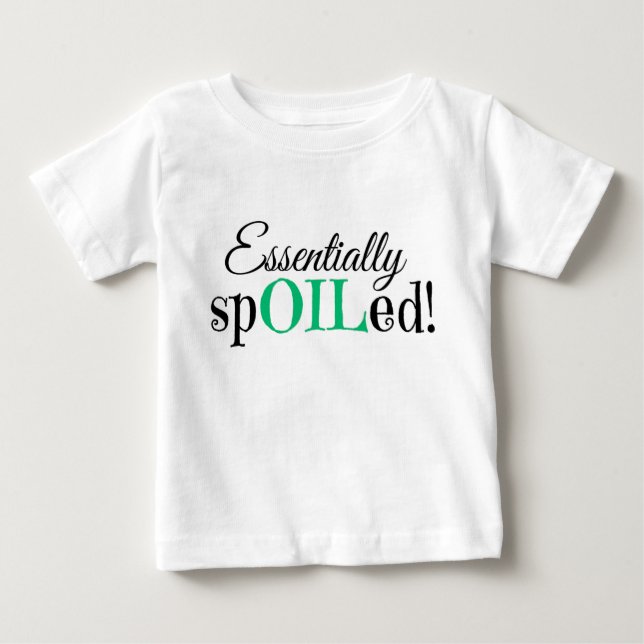 Camiseta Para Bebê Estragado essencialmente! T-shirt infantil (Frente)