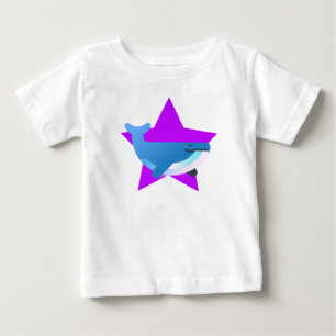 Camiseta Para Bebê Estrela, A Baleia, Baleia