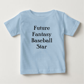 Camiseta Para Bebê Estrela de basebol futura da fantasia