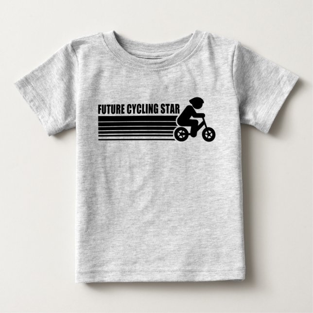 Camiseta Para Bebê Estrela de Ciclo Futuro (Frente)