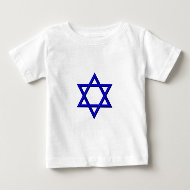 Camiseta Para Bebê Estrela de David (Frente)
